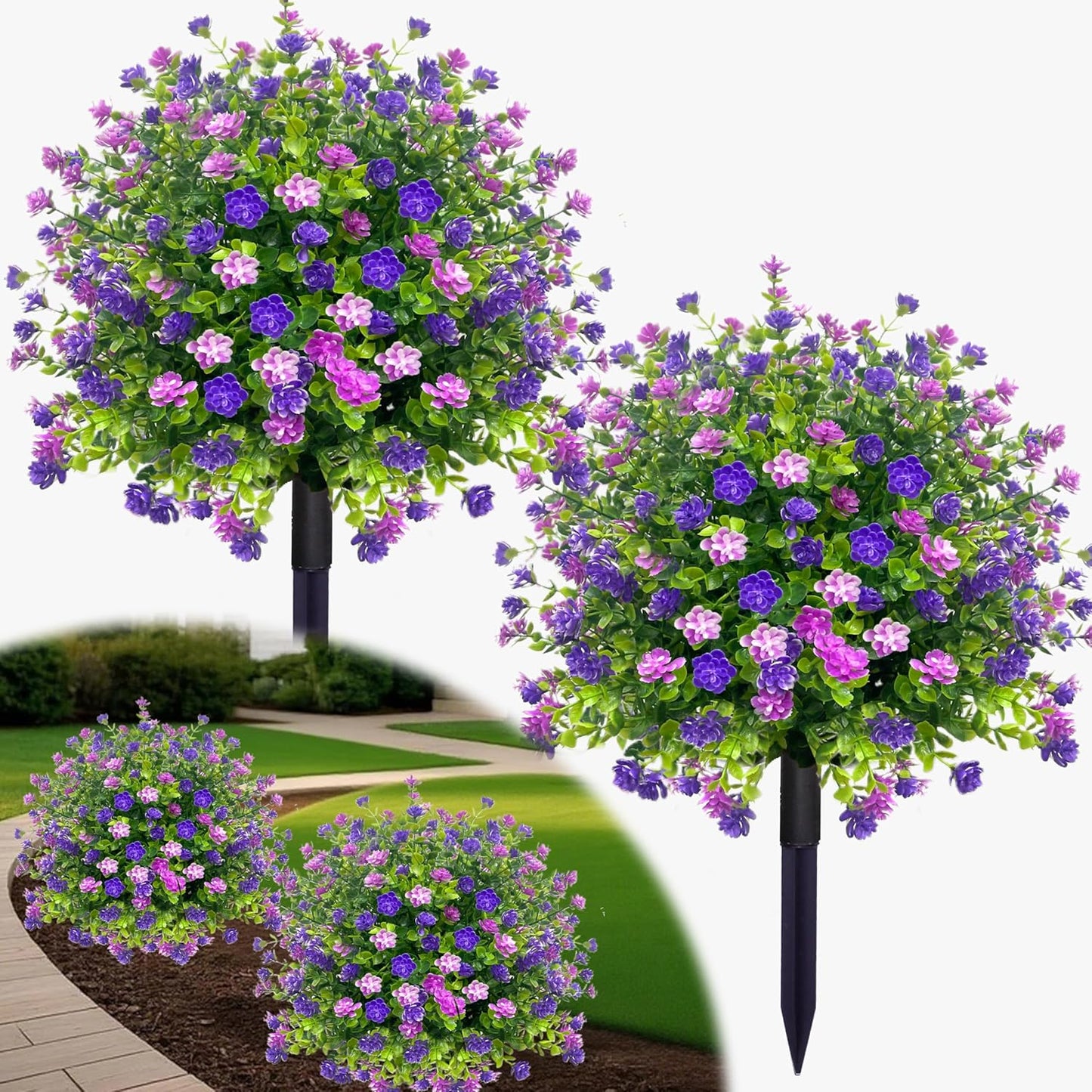 🔥Last Day 70% OFF - Artificial potted trees with ground stake🪴