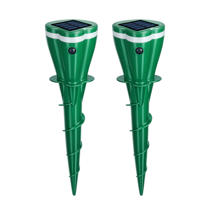 🔥Hot Sale 75% OFF - Solar Powered Waterproof Screw Mole Repellent