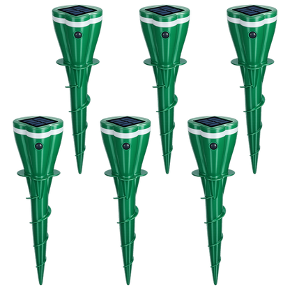 🔥Hot Sale 75% OFF - Solar Powered Waterproof Screw Mole Repellent