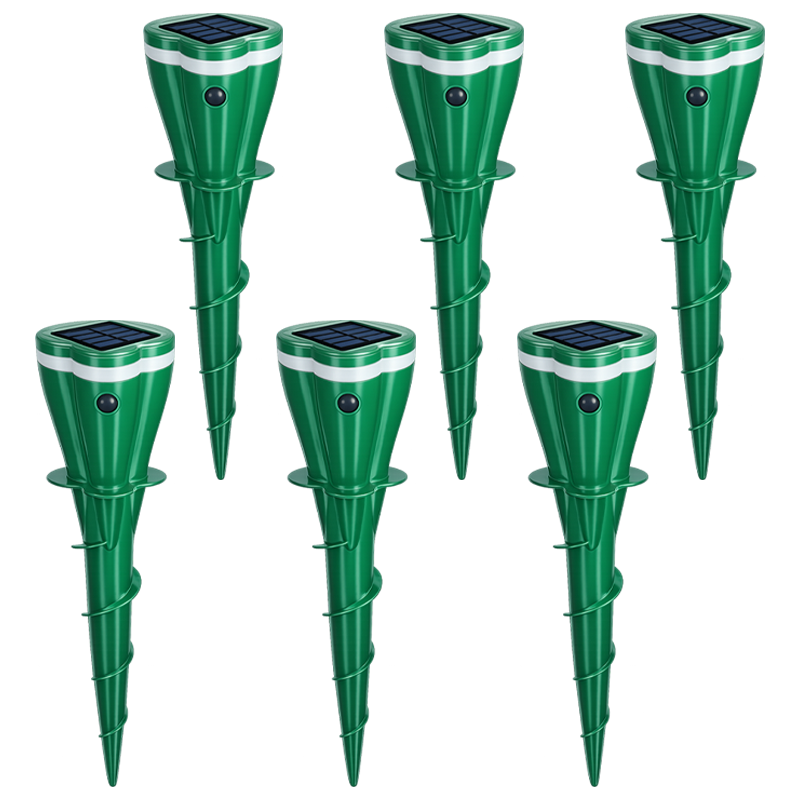 🌸Hot Sale 50% OFF☘️Solar Powered Waterproof Screw Mole Repellent