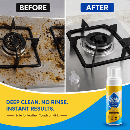 🔥Last Day 60% OFF - Foam No-Rinse Cleaner — Spray, Wipe & Done