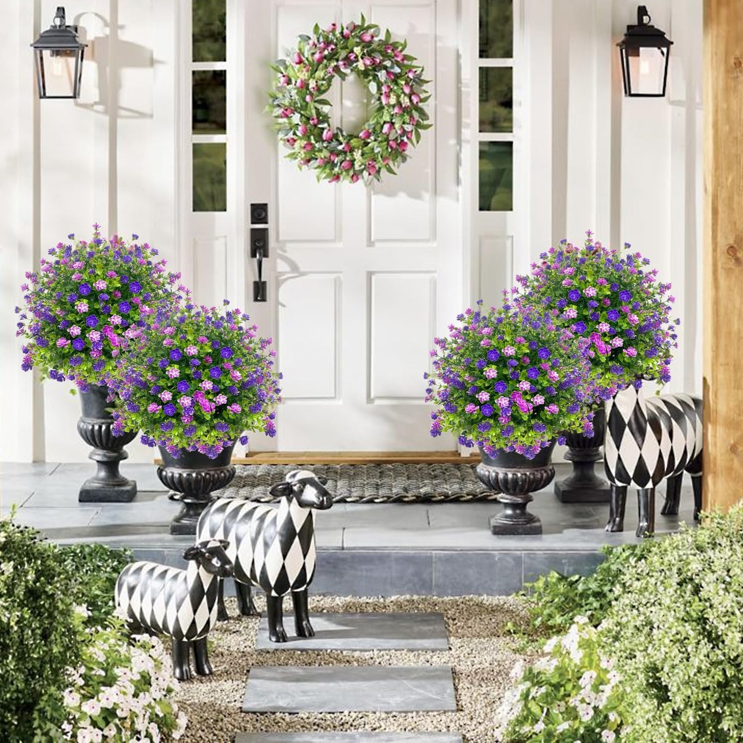 🔥Last Day 70% OFF - Artificial potted trees with ground stake🪴