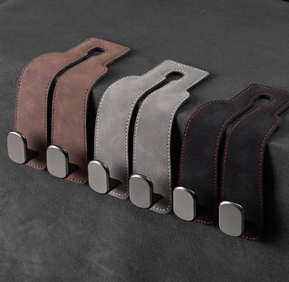 🔥 LAST DAY 60% OFF - Luckysong® Premium Genuine Leather Car Seat Headrest Hook