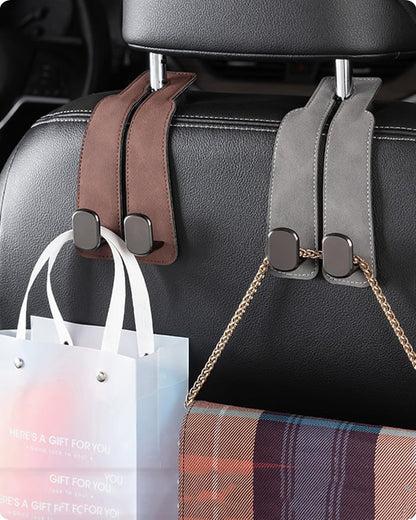 🔥 LAST DAY 60% OFF - Luckysong® Premium Genuine Leather Car Seat Headrest Hook