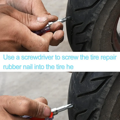 🔥LAST DAY 70% OFF - 🚗Oneswear® Tire Repair Rubber Nails Kit with 2 Sizes
