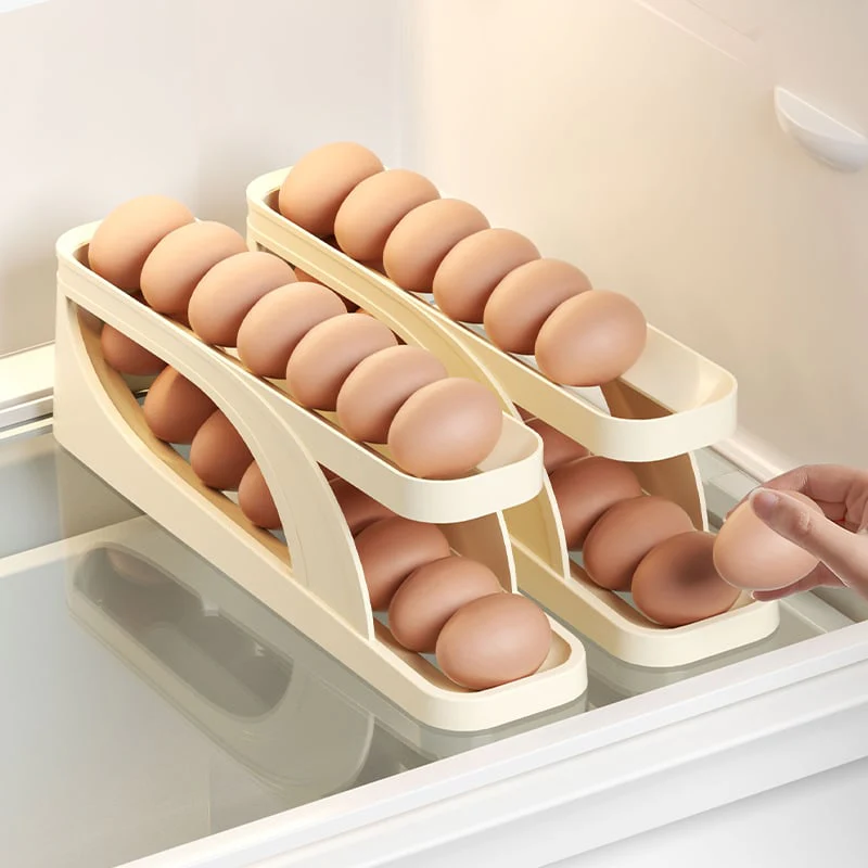 (🔥LAST DAY SALE - Save up to 80%!) BVJ® New Automatic Roll-Down Double-layer Egg Dispenser