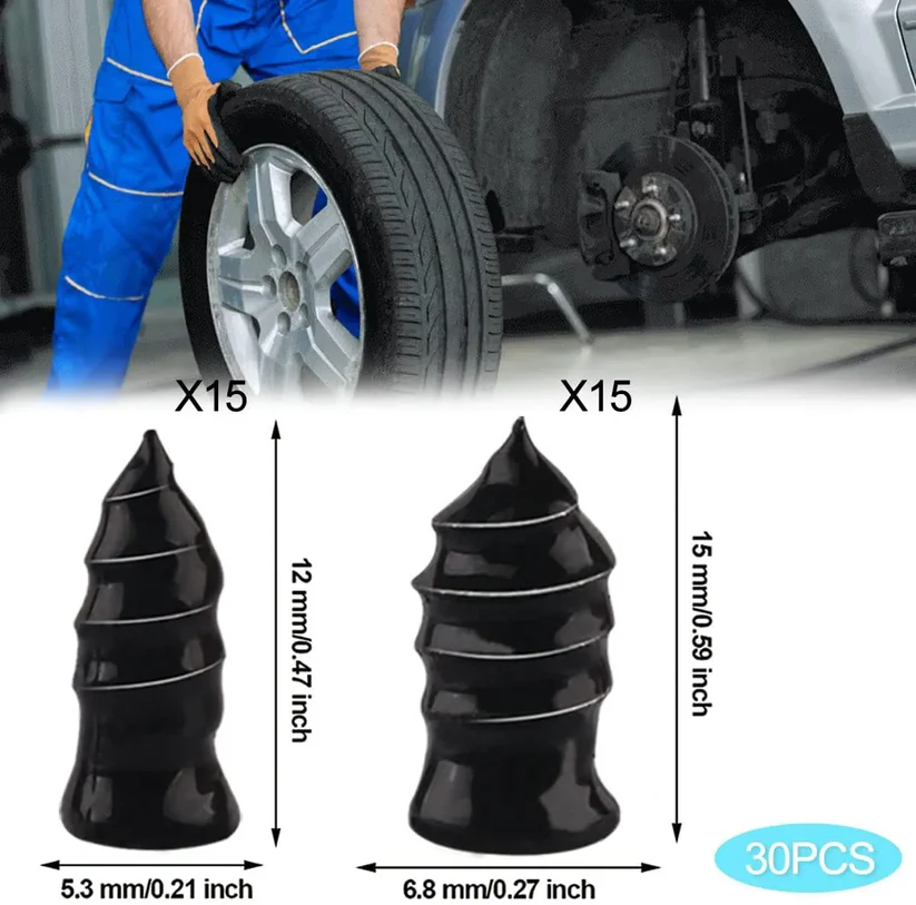 🔥LAST DAY 70% OFF - 🚗Oneswear® Tire Repair Rubber Nails Kit with 2 Sizes