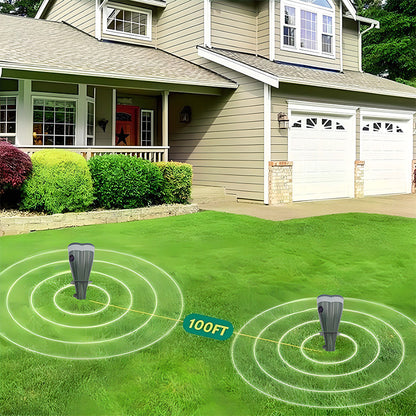 🔥Hot Sale 75% OFF - Solar Powered Waterproof Screw Mole Repellent