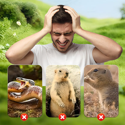 🔥Hot Sale 75% OFF - Solar Powered Waterproof Screw Mole Repellent
